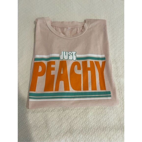 Soft Just Peachy tee t-shirt large - Picture 1 of 5